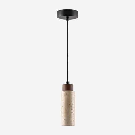 Lámpara de techo Ø6,5 cm en travertino Davise SKLUM