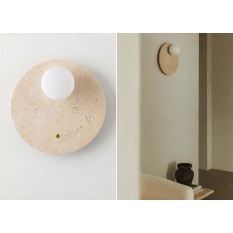 Aplique De Pared Resistente Y Duradero De Hierro Con Globo De Cristal Blanco E27 Para Interiores Color Dorado Y Luz Calida 97097303