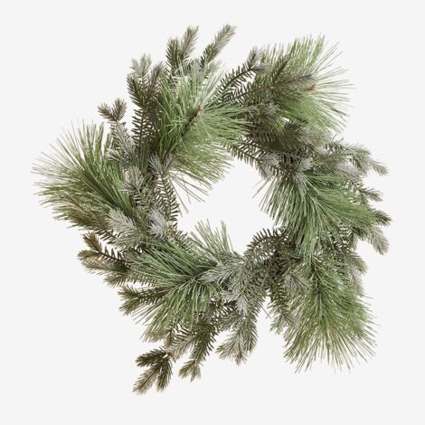 Ilustración De Corona De Navidad Con Ramas De Pino Y Bayas Rojas Ilustración Vectorial Aislada Gm1442011137 481539014