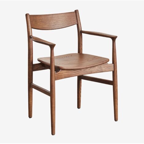Pack de 4 sillas de comedor en madera de roble Mireita SKLUM             