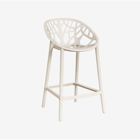 Pack de 2 taburetes altos de jardín en polipropileno Ores SKLUM             