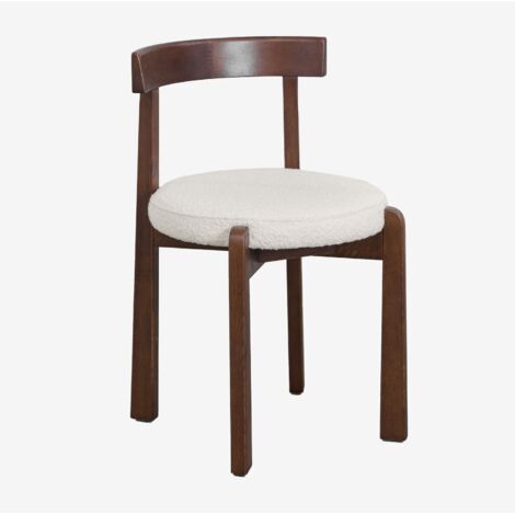 Silla de comedor en madera de roble y tapizada Manila SKLUM (1/5)