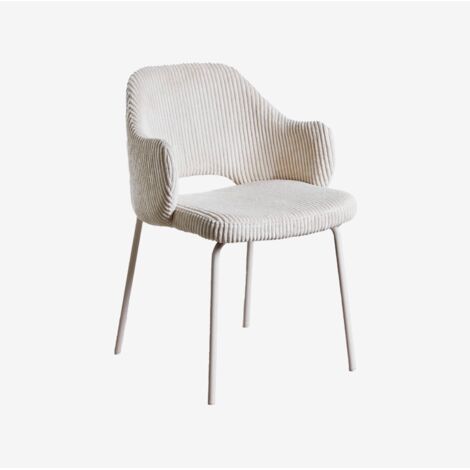 Silla de comedor con reposabrazos tapizada Gemma SKLUM              (1/5)