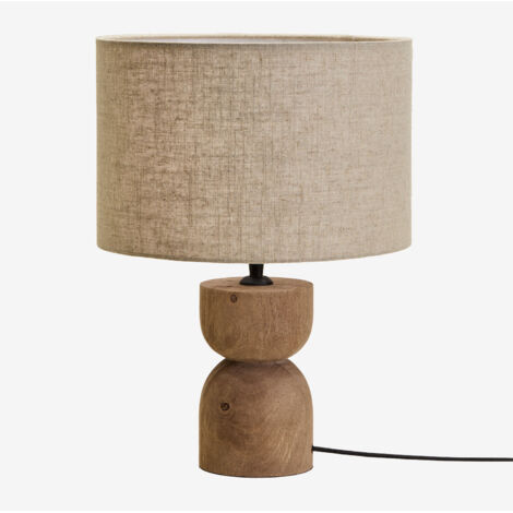 Lámpara de mesa en madera de mango Diniz SKLUM (1/5)