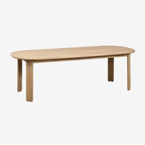 Mesa de comedor ovalada 240x100 cm en madera de acacia Uleno SKLUM              (1/5)