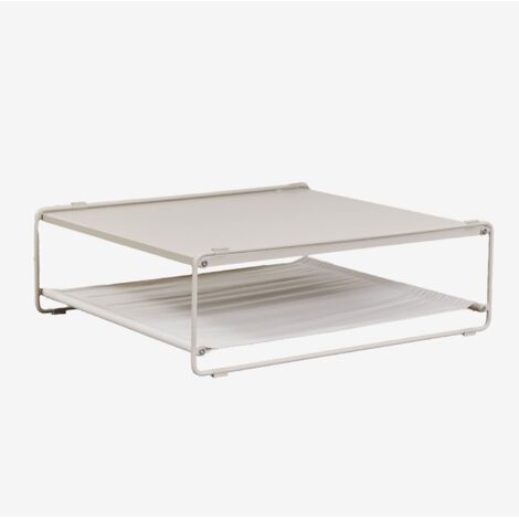 Mesa auxiliar para jardín convertible en puff en acero Amaro SKLUM             