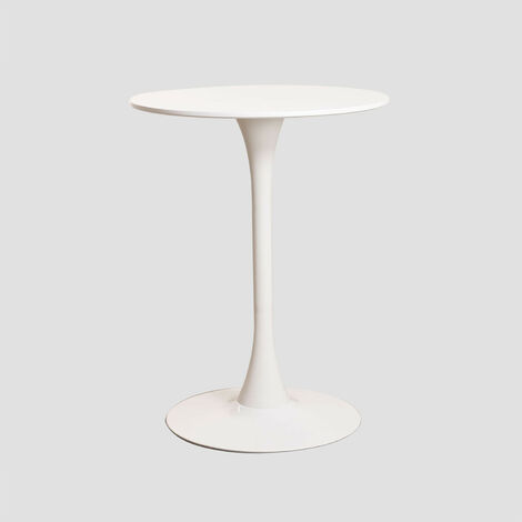 Table à Manger 4 Places - 100 X 100 X 76 Cm - Table Ronde Pieds En Metal Plateau En Mdf Marbre Mdf Metal Noir 2