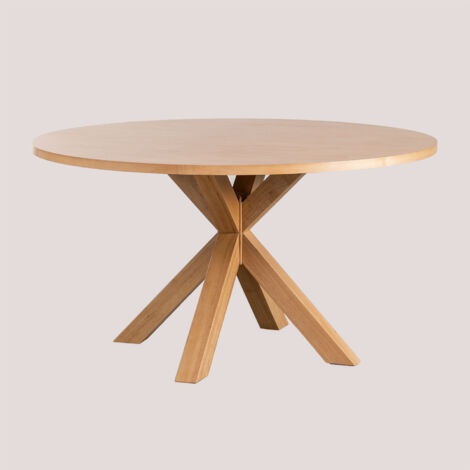 Mesa de Comedor Redonda en MDF (Ø140 cm) Pleven SKLUM             
