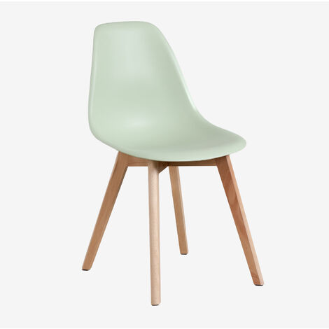 Silla de comedor en polipropileno y madera de haya Scand Nordic SKLUM             