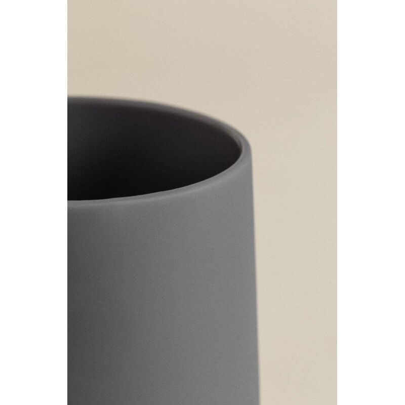 Set Bagno Garanis 3 Pezzi - Portasapone, Bicchiere E Dispenser In ABS Rivestimento Gommato - Foto 9