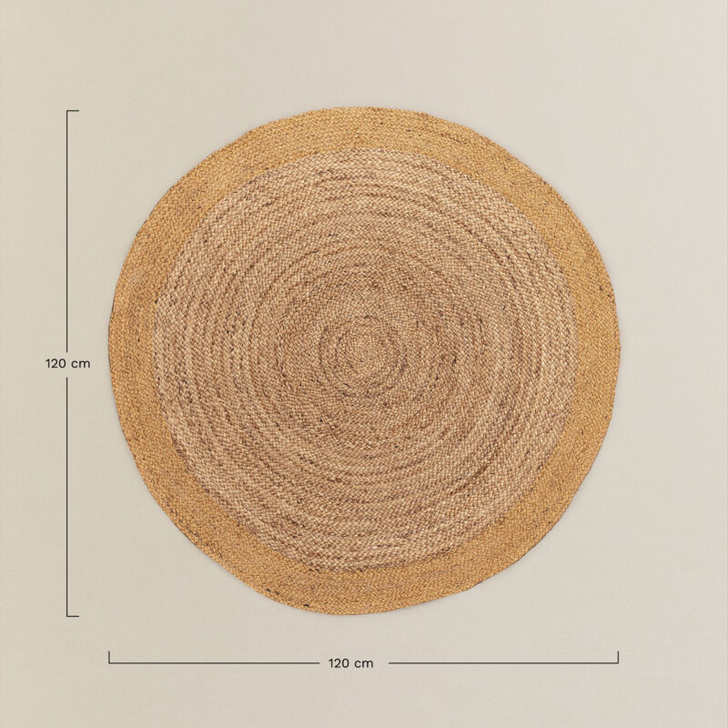 Tappeto rotondo in juta naturale Ondes - SKLUM