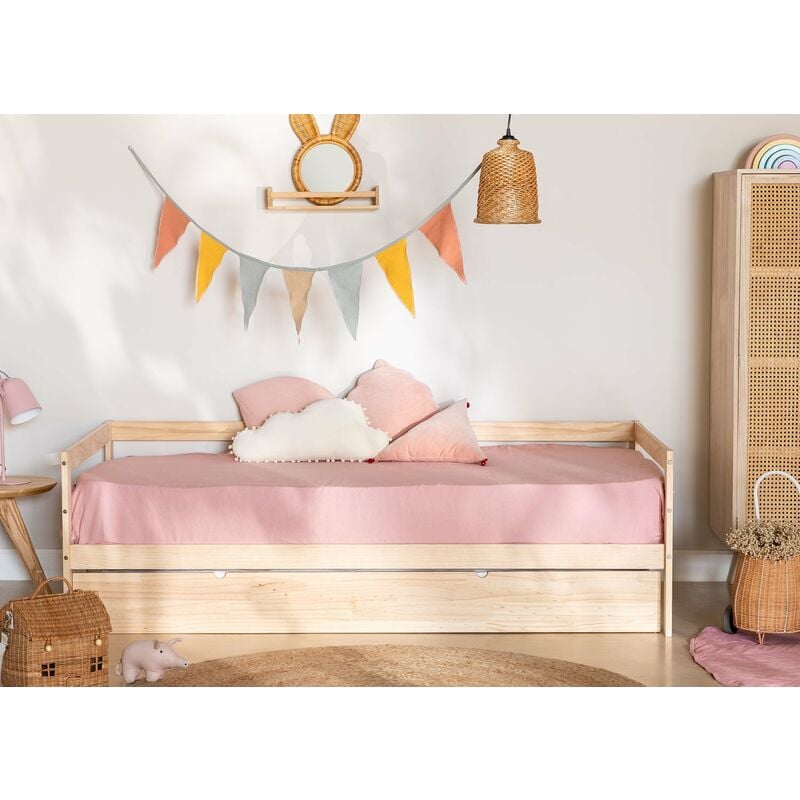 Letto in legno per materasso 90 cm Typi Kids - SKLUM