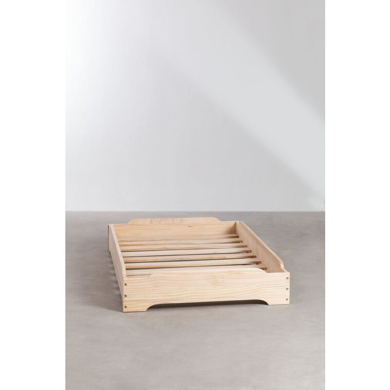 SKLUM Letto impilabile in legno per materasso da 90 cm Gary Kids Marrone  Legno Naturale