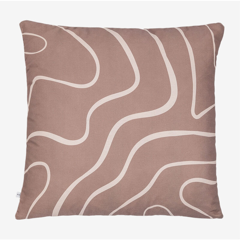 SKLUM Federa per cuscino quadrata in cotone (60x60 cm) Kirikou Style  Marrone Moka