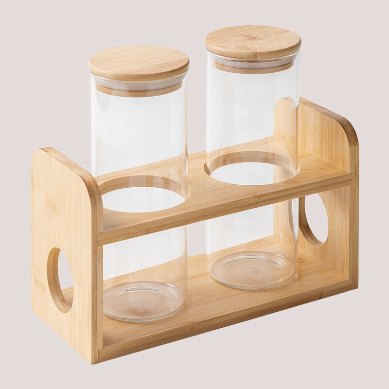 SKLUM Set di 2 barattoli in vetro (Ø8,2 cm) Seyne Trasparente