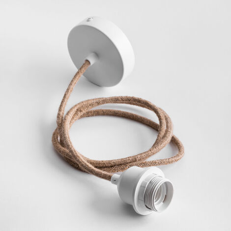 Cavo Per Lampada Di Sale Con Spina Europea - Include Lampadina E14 E Interruttore | Colore Bianco - Foto 7