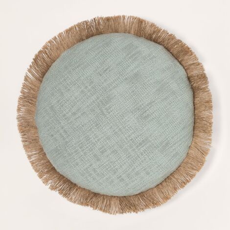 Cuscino Rotondo In Cotone Diametro 40cm - Paraiba, Design Moderno E Morbido Per Arredamento - Foto 14