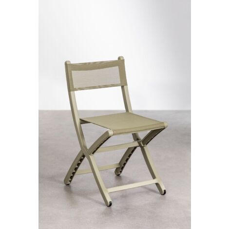 Sedia Pieghevole Per Bambini KASANOVA - Verde, Per Giardino, Spiaggia E Terrazzo, Portata 70 Kg