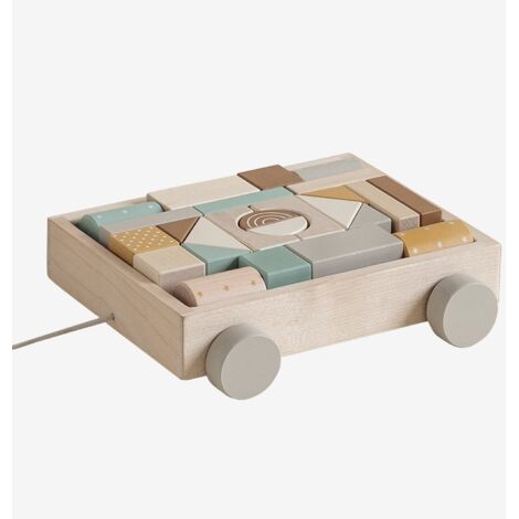 Pebaro 469 Set Costruzioni Legno Camion Ribaltabile - 30 Pezzi - Con Ruote, Viti E Istruzioni - Fai Da Te Bambini - 4