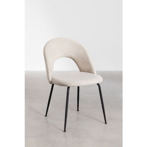 Set Di 4 Sedie Pieghevoli OEF Furnishings: Struttura In Acciaio E Rivestimento In Tessuto, Colore Marrone - 3