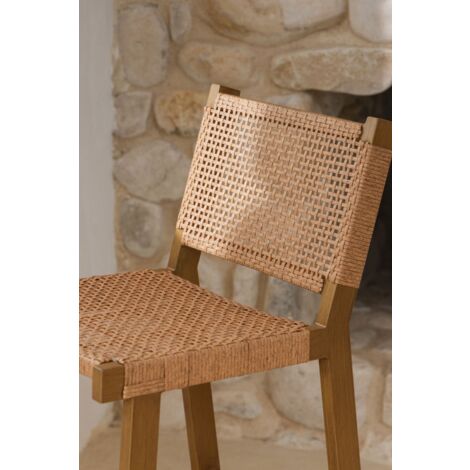 Sgabello da giardino Ori in vimini sintetico alto 75 cm SKLUM