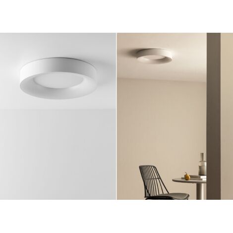 Reality Lampada Da Soffitto Moonika Con Motivo Lunare, Paralume In Acrilico, LED 15W 1500 Lumen, 3000K (bianco Caldo). IP44, Resistente Agli Spruzzi, Perfetta Per Camere E Bagni. - 2