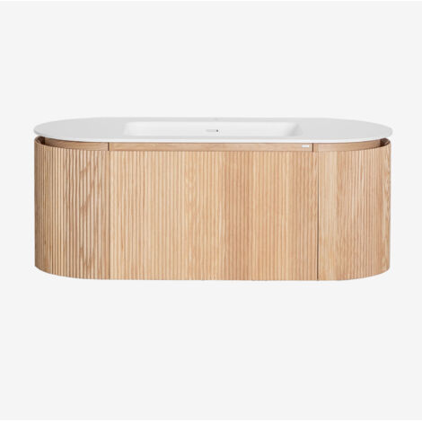 Set mobili da bagno in legno Carsone con lavabo integrato SKLUM (1/5)