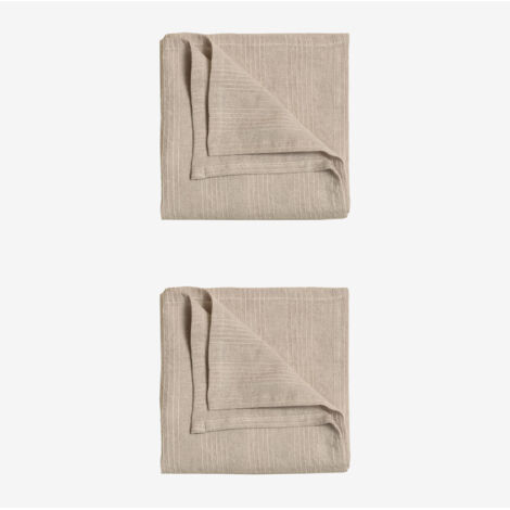 Set Di 6 Tovaglioli In Lino Nero - 40x40 Cm, 100% Lino, Per Feste, Matrimoni, Cene Eleganti