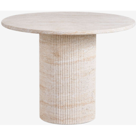 Tavolo Rotondo Tulipano 60/70/80 Cm Con Piano Effetto Granito E Base In Metallo – Tavolo Da Pranzo, Caffè O Scrivania – Facile Montaggio, Per Soggiorno E Cucina