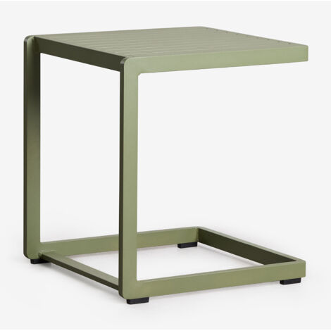 Tavolino da giardino quadrato 40x40 cm in alluminio Dulem SKLUM            