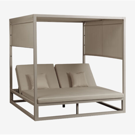 Hanover Regis Chaise Longue Imbottita Per Esterni - Telaio In Alluminio, Tessuto PVC Ad Asciugatura Rapida, Regolabile E Pieghevole - Per Patio, Giardino, Piscina