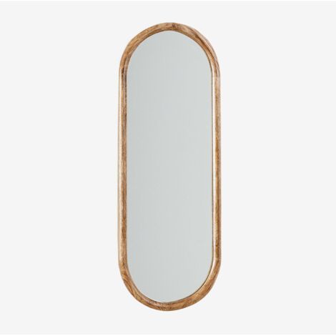 Specchio da parete ovale in legno di mango Munya SKLUM            