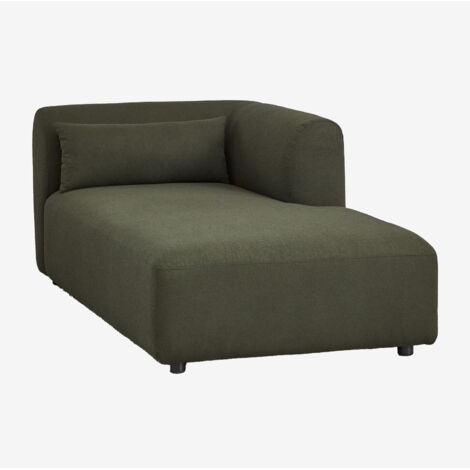 Divano Chaise Longue Per Interni In PVC Effetto Scamosciato Marrone Dec026201 85562316
