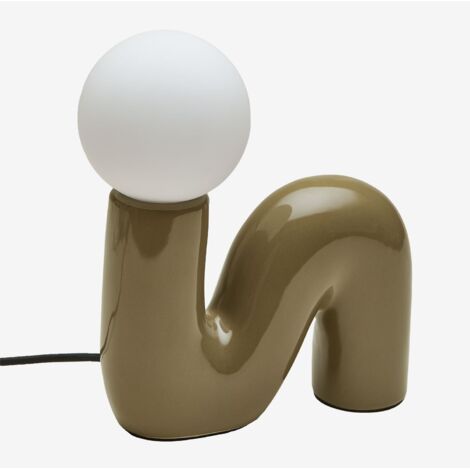 Lampada da tavolo in ceramica con sfera in vetro Vireto SKLUM            