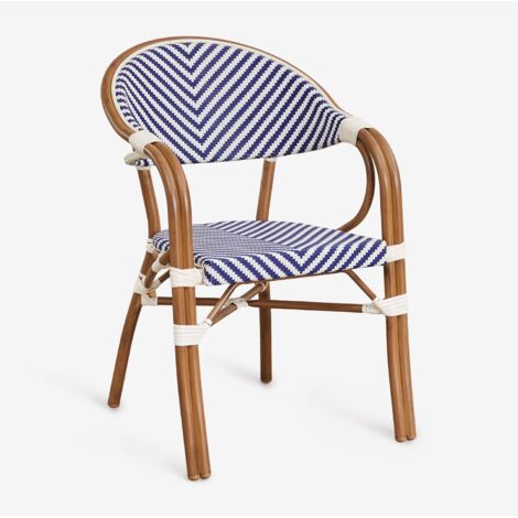 Sedia da giardino impilabile in alluminio Brielle Bistro con braccioli SKLUM