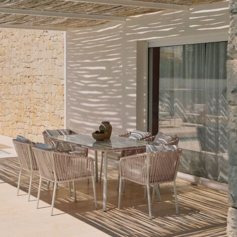 Set da tavolo rettangolare Arhiza Classic, 160x90 cm, e sedie da