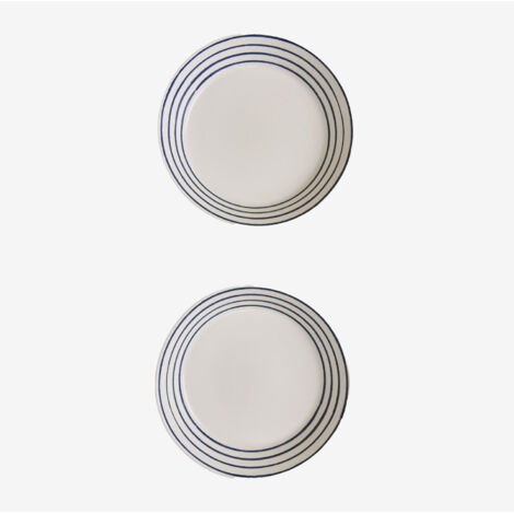 Confezione da 2 piatti fondi in new bone china Isolda SKLUM             (1/5)