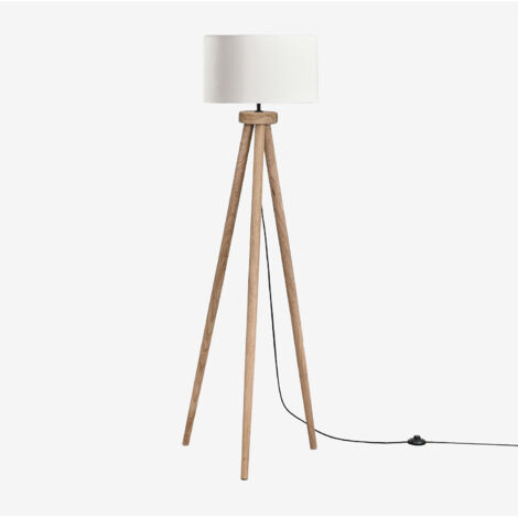 Lampada da terra Simona in legno di mango SKLUM (1/5)