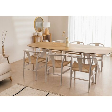 Sklum Tavolo Salone Legno Tavolo Da Pranzo Rettangolare In Mdf E