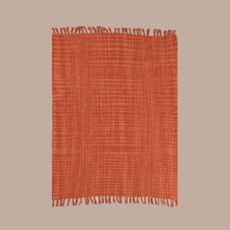 SKLUM Coperta Plaid in cotone Fenna Coral