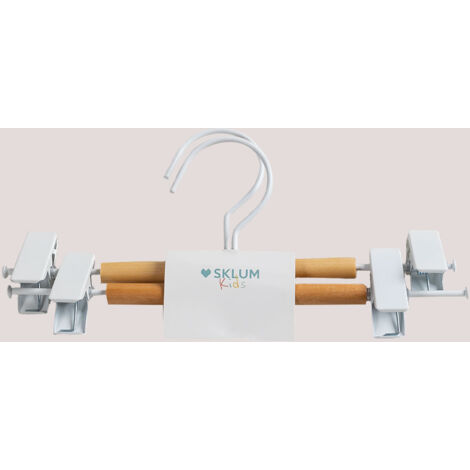 Gadgy Set Da 2 Appendini Da Parete Pieghevoli In Bambù - 8 Ganci In Alluminio - Porta Abiti Multifunzionale