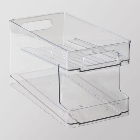Organizer Per Frigorifero Trasparenti - Set Di 6 Contenitori Impilabili Senza BPA