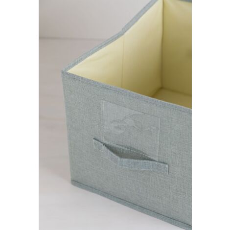 SKLUM Scatola organizer con coperchio Tarinna Celadon Mousse