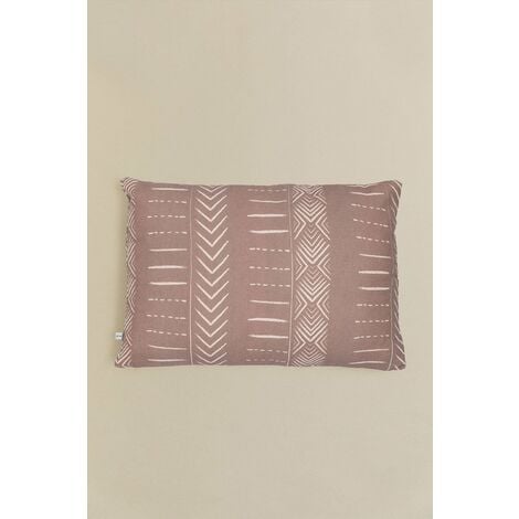 SKLUM Federa per cuscino rettangolare in cotone (40x60 cm) Vorax Style  Marrone Moka