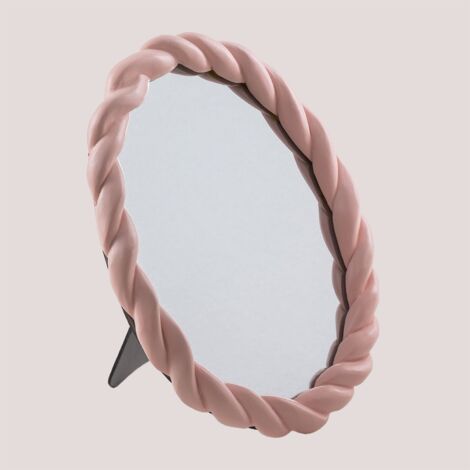 SKLUM Specchio da tavolo ovale Byster Rosa Peachskin