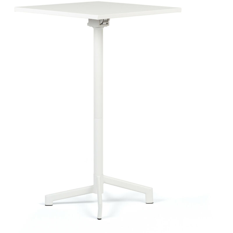 Table de Bar Pliante et Convertible en 2 Hauteurs en Acier (Ø59,5 cm) Dely  - SKLUM