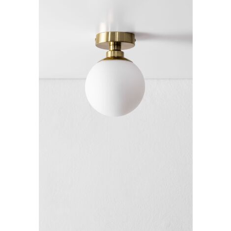 Plafonnier avec Boule de Cristal Uvol Traditionnel SKLUM Doré