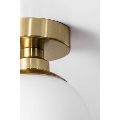 Plafonnier avec Boule de Cristal Uvol Traditionnel SKLUM Doré