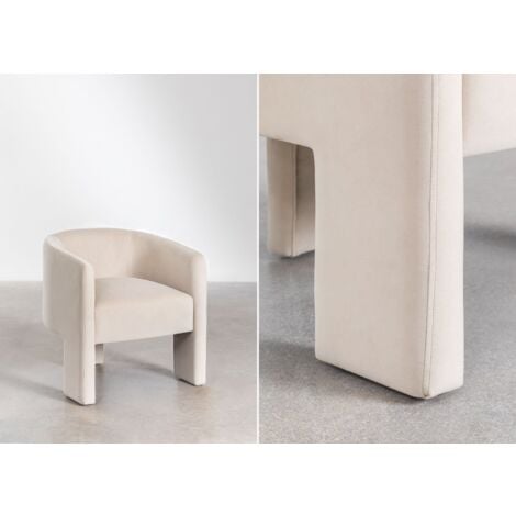 Chaise de salle à manger en velours Xastru SKLUM         Beige