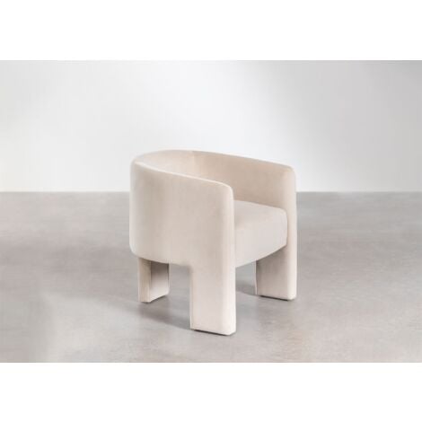 Chaise de salle à manger en velours Xastru SKLUM         Beige